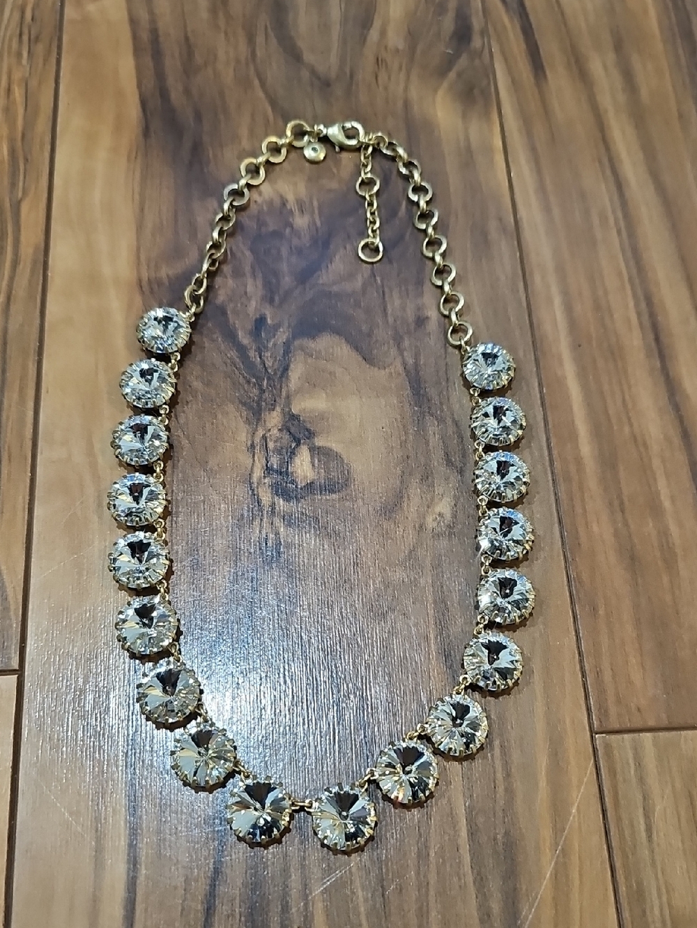 J. Crew Gold Crystal Statement Necklace Women's Jewelry